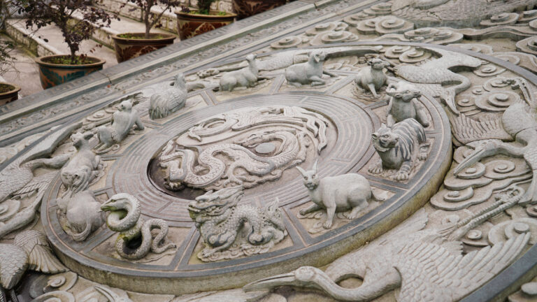 Chinese traditional architecture at the Tai Chi training location